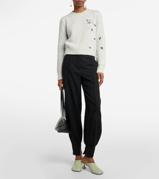 x Suna Fujita embroidered wool sweater