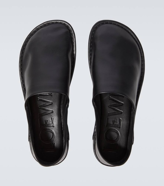 Folio leather loafers