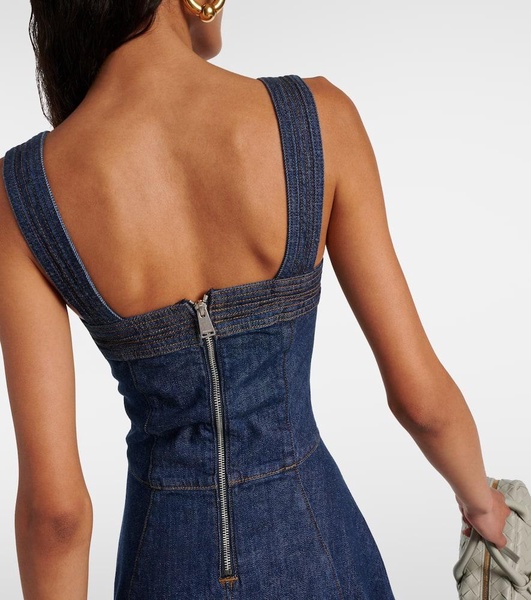 Cici denim midi dress