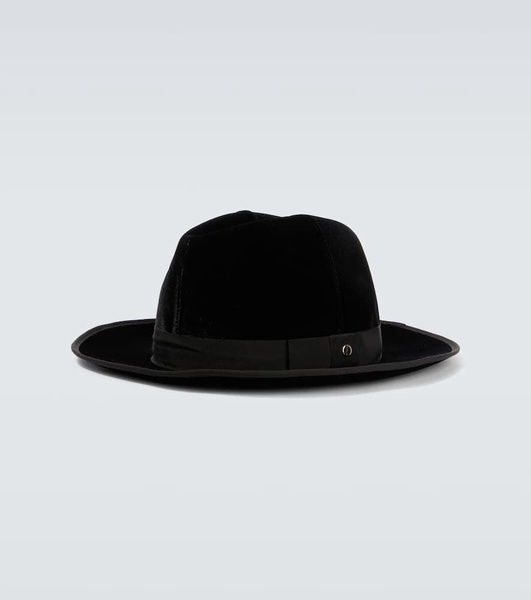 Velvet fedora hat