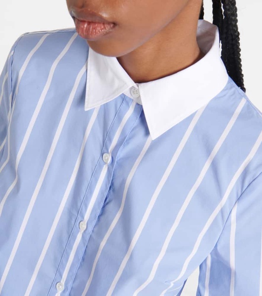 Marisol striped cotton poplin shirt