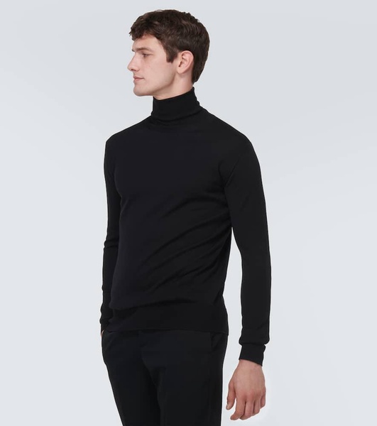 Wool turtleneck sweater