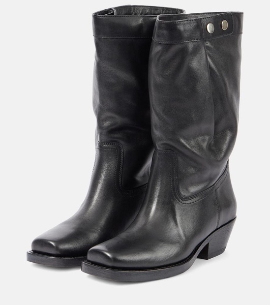 Ademe leather cowboy boots