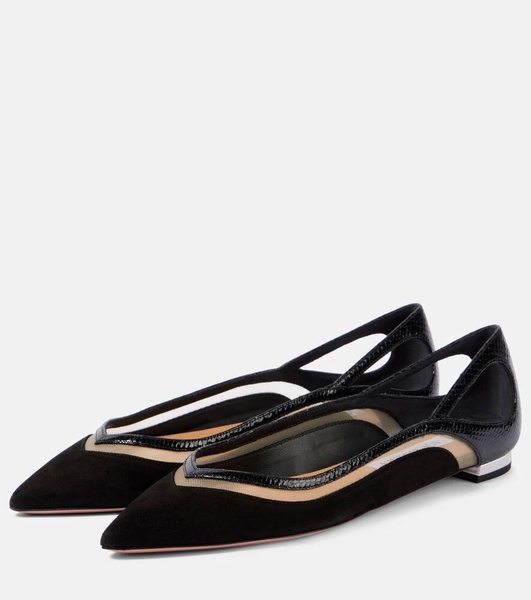 Cinemax suede ballet flats