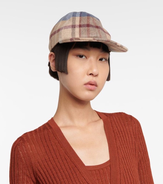 Plaid baseball cap