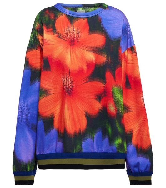 Printed cotton sweatshirt