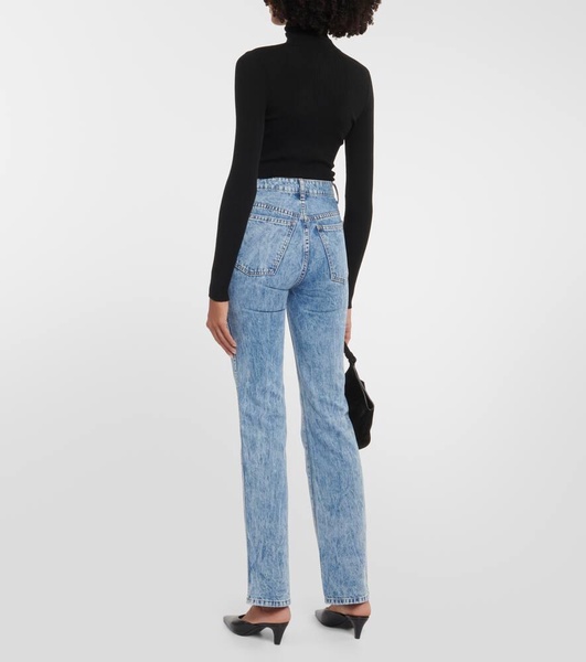 Danielle high-rise straight jeans