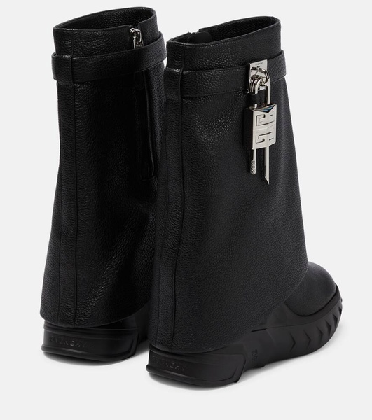 Shark Lock 115 leather ankle boots