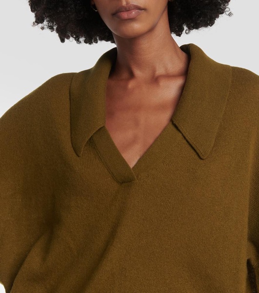 Elsia oversized cashmere polo sweater