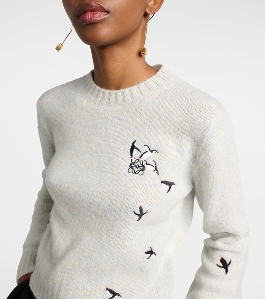 x Suna Fujita embroidered wool sweater