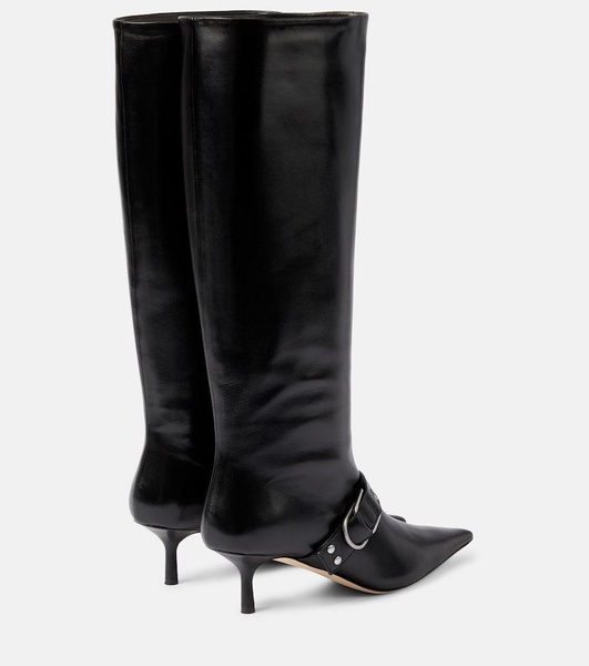 Jeanne leather knee-high boots