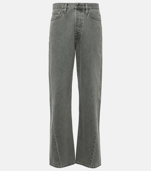 Twisted straight jeans