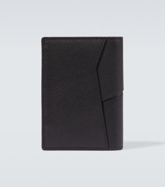 Puzzle leather card case