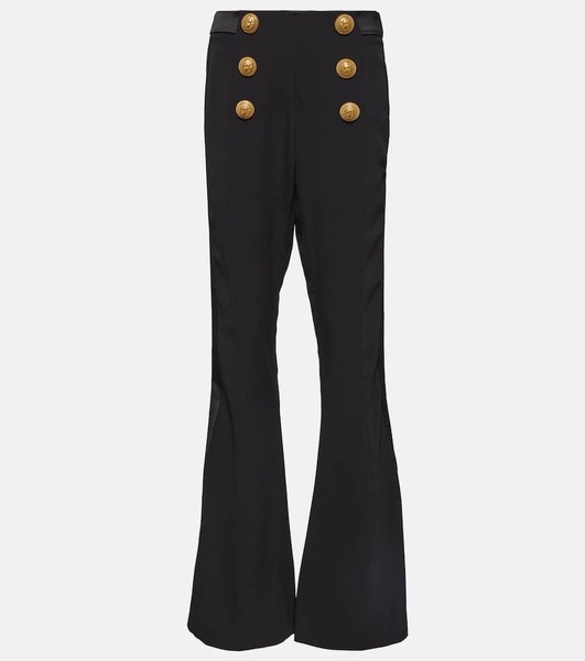 Low-rise boot-cut pants