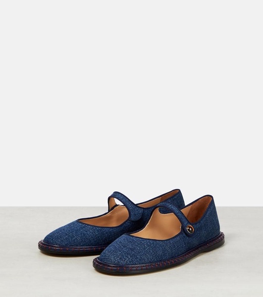 Rubie denim ballet flats