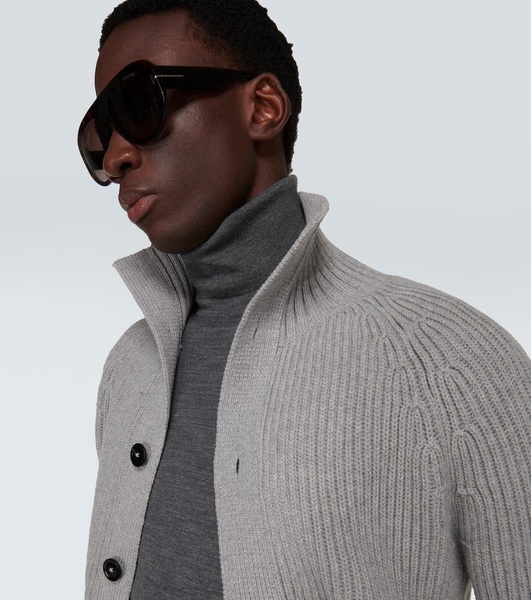 Wool turtleneck sweater