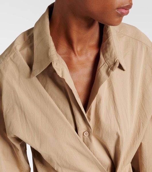 Deconstructed cotton shirt