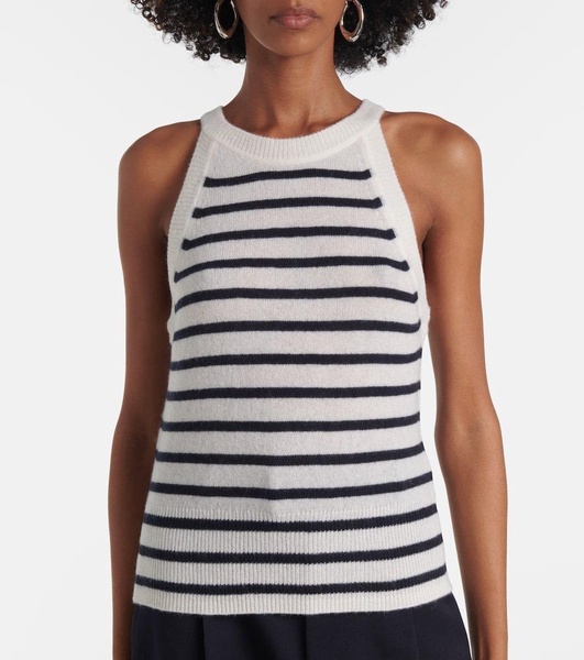 Myrick striped cashmere top