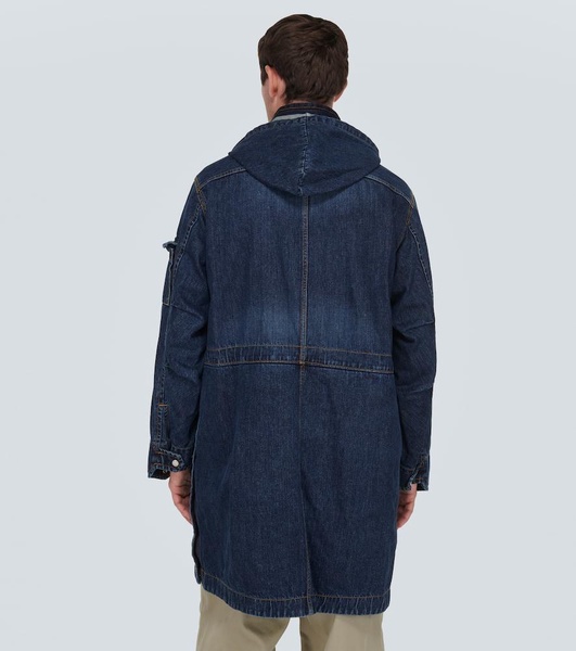 Denim parka