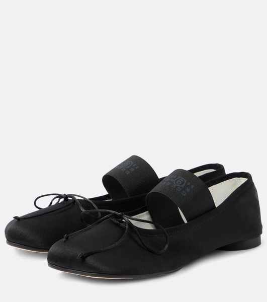 Satin ballet flats