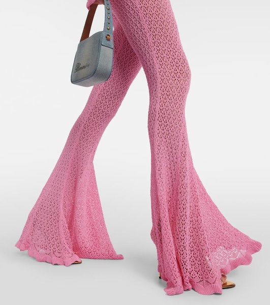 Crochet flared pants