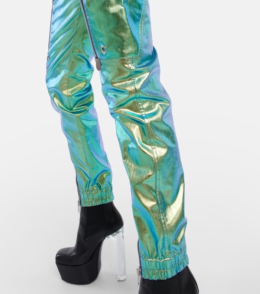 Iridescent slim-leg jumpsuit