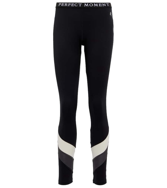 Chevron mid-rise leggings