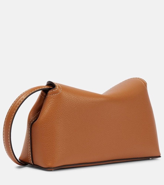 T-Lock leather clutch