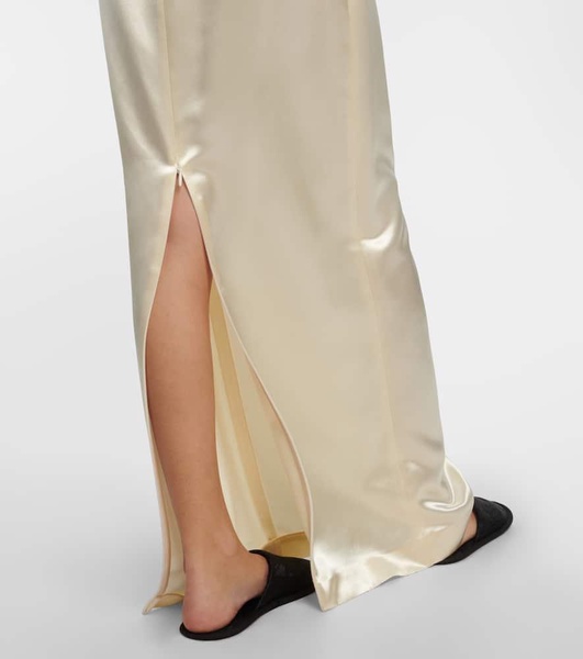 Bartelle satin maxi skirt