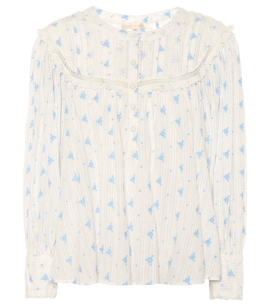 Dionne floral cotton blouse