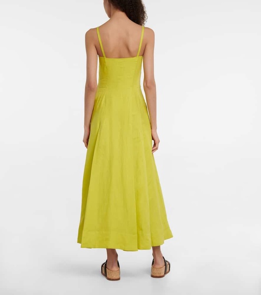 Margritte linen midi dress