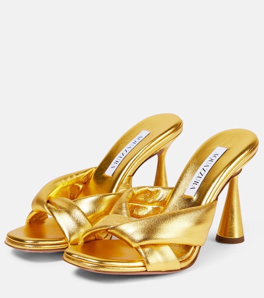 Amore metallic leather mules