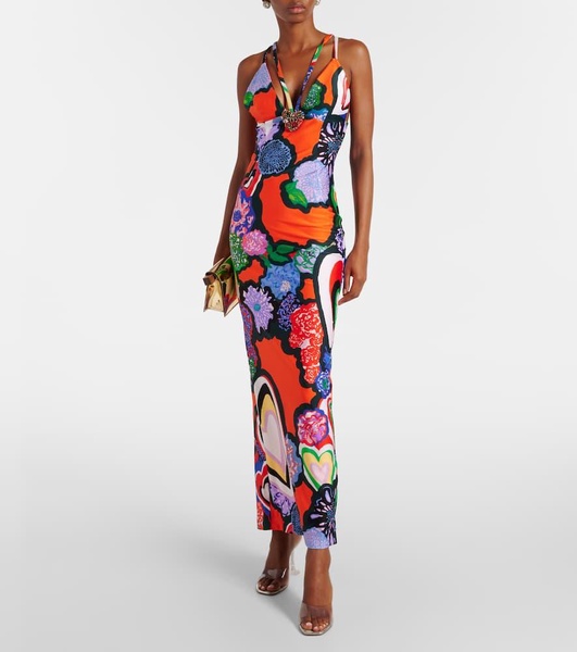 Printed maxi dress