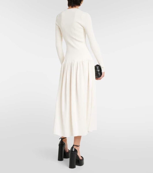 Denning ribbed-knit midi dress