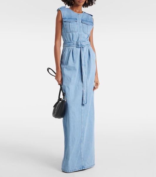 Denim maxi dress