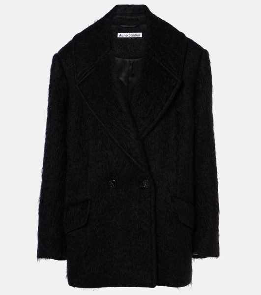 Opeala wool and mohair-blend coat