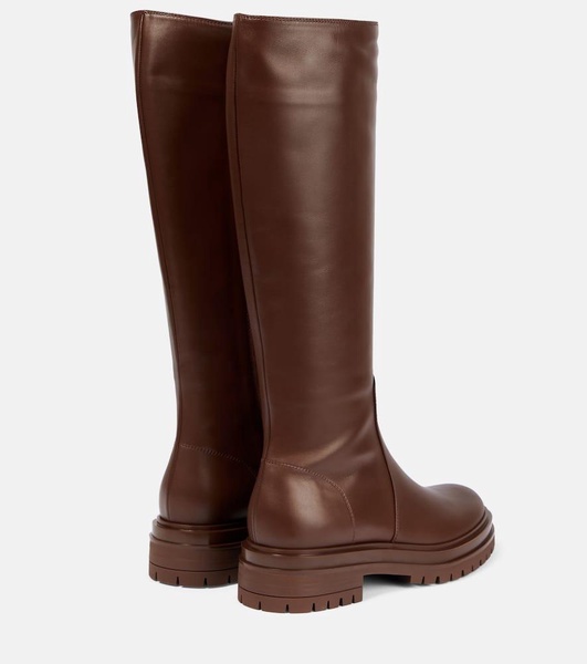 Knee-high leather boots