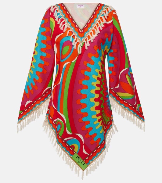 Bersaglio fringed cotton kaftan