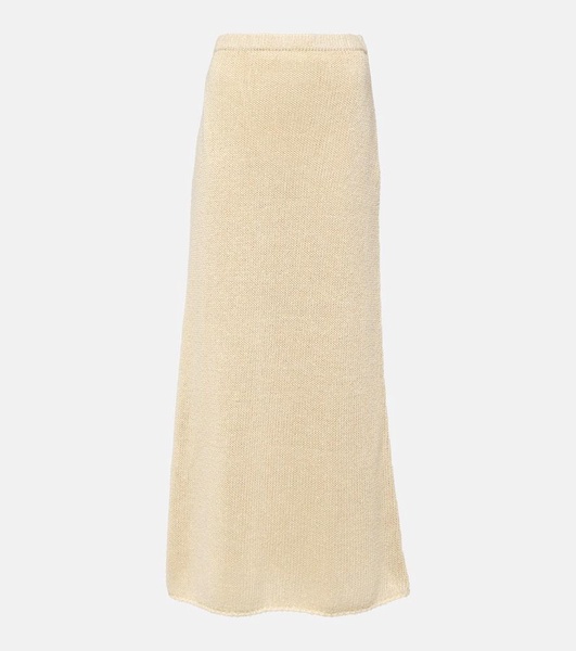 Fumaia knitted silk maxi skirt