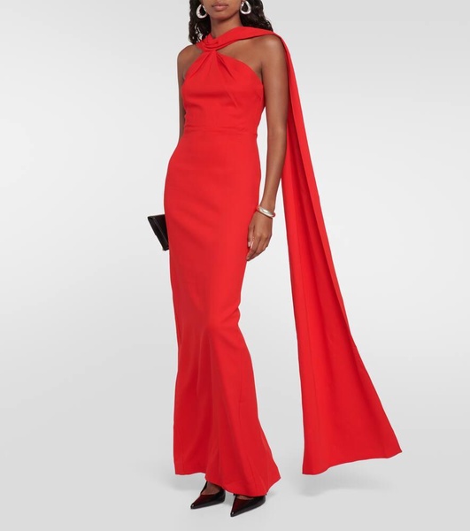 Caped cady maxi dress