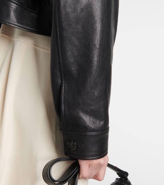 Judd shearling-trimmed leather jacket