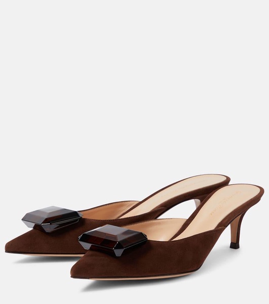 Jaipur suede mules