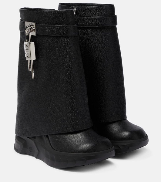 Shark Lock 115 leather ankle boots