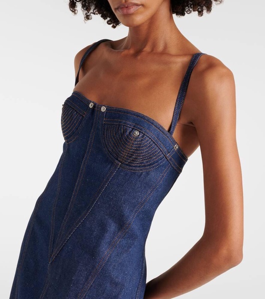 Denim maxi dress