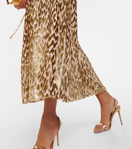 Odina leopard-print midi dress