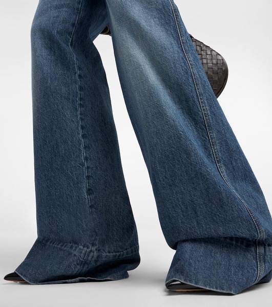 High-rise wide-leg jeans