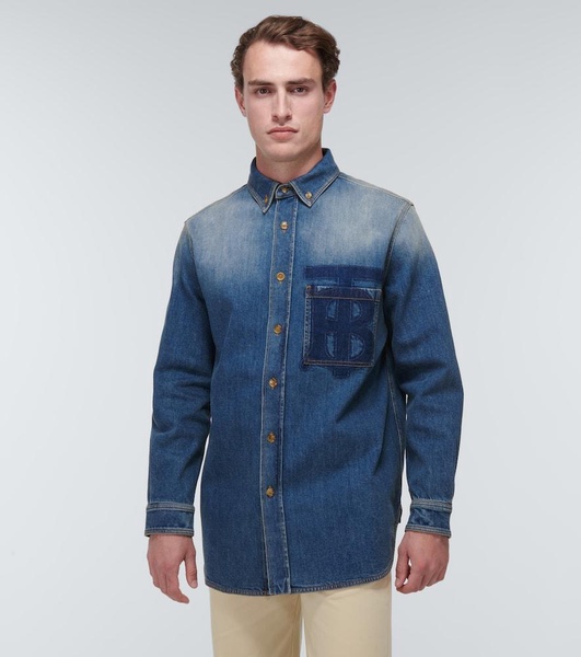 Cotton denim shirt