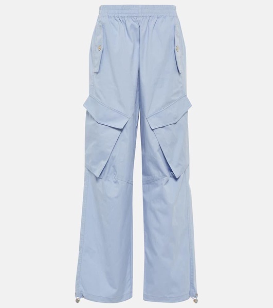 Low-rise wide-leg cargo pants