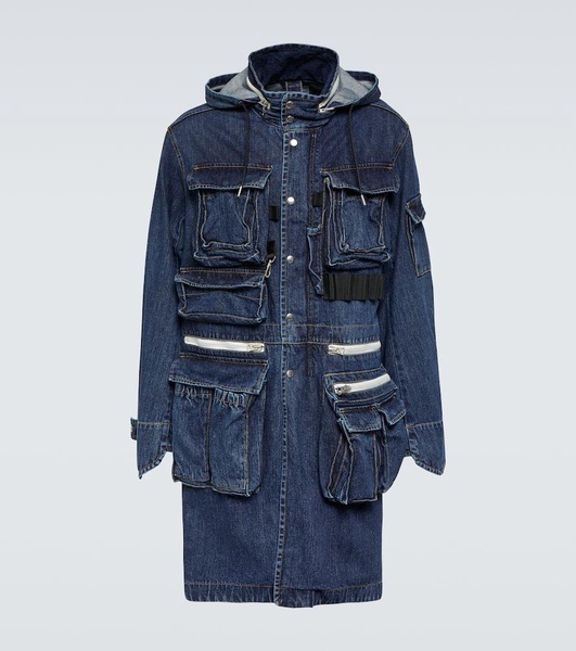 Denim parka