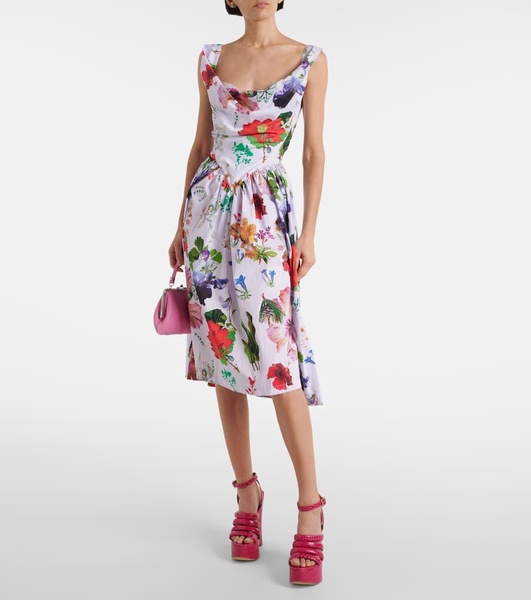 Sunday floral cotton corset dress